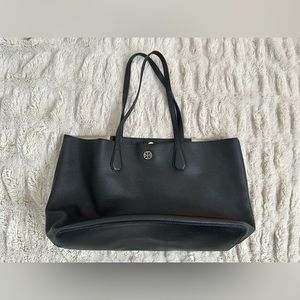 Tory Burch Original Perry Tote Pebbled Leather Tote Bag Handbag